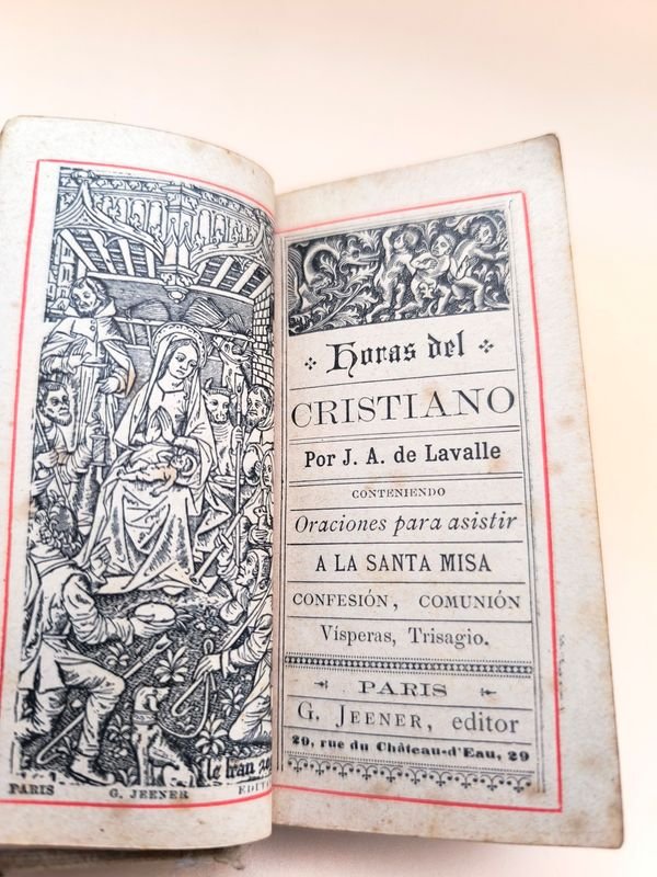 Lote siguiente: Devocionario Antiguo J.A. De La Valle - Editorial G Jeener Paris