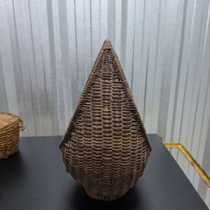 Conjunto de Cestas de Mimbre Artesanales Variadas - imagen 13