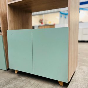 Juego de 2 Muebles Organizadores con Puertas y Estantes - imagen 2