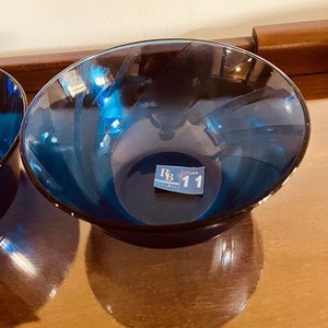 Set de 2 Cuencos de Vidrio Azul Profundo - imagen 3