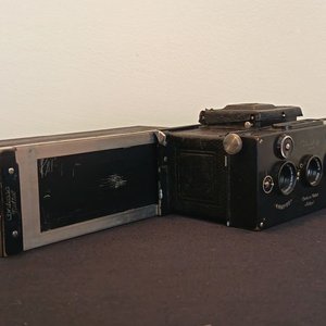 Cámara Estereoscópica Contessa-Nettel Citoskop TLR, Stuttgart 1924, con Estuche - imagen 5