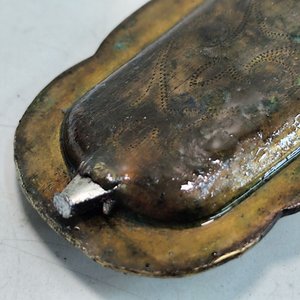 Espadín de Cadete Escuela Naval Uruguay con Puño de Lagarto y Vaina Grabada - imagen 7