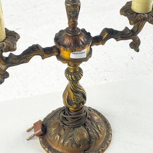 Par de Lámparas de Mesa Bronce Estilo Clásico - imagen 4