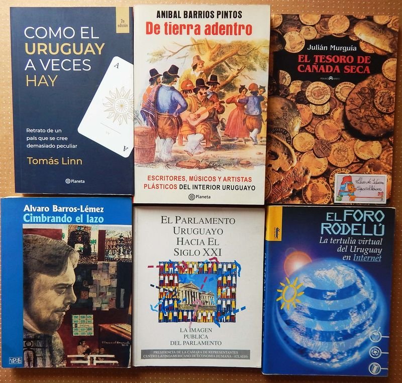 Lote de 6 Libros sobre Uruguay: Historia, Cultura y Sociedad