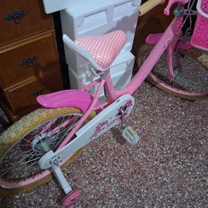 Bicicleta Infantil Rosa y Blanca "Happy Baby" Rodado 20 - imagen 3