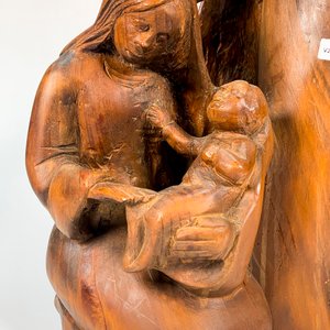 Talla Sagrada Familia en Madera - imagen 2