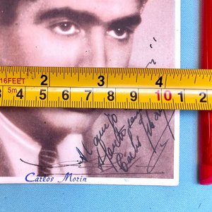 Postal Autografiada y Dedicada de Carlos Morin - imagen 5