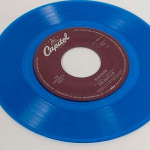 Disco Vinilo Single Capitol "While My Guitar Gently Weeps" Edición Coleccionista Azul USA - imagen 2