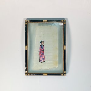 Lote siguiente: Cuadro Estampa Japonesa: Dama con Vestido Rosado Floral