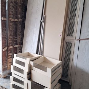 Lote siguiente: Placard Desarmado 4 Puertas Laminado Roble Blanco