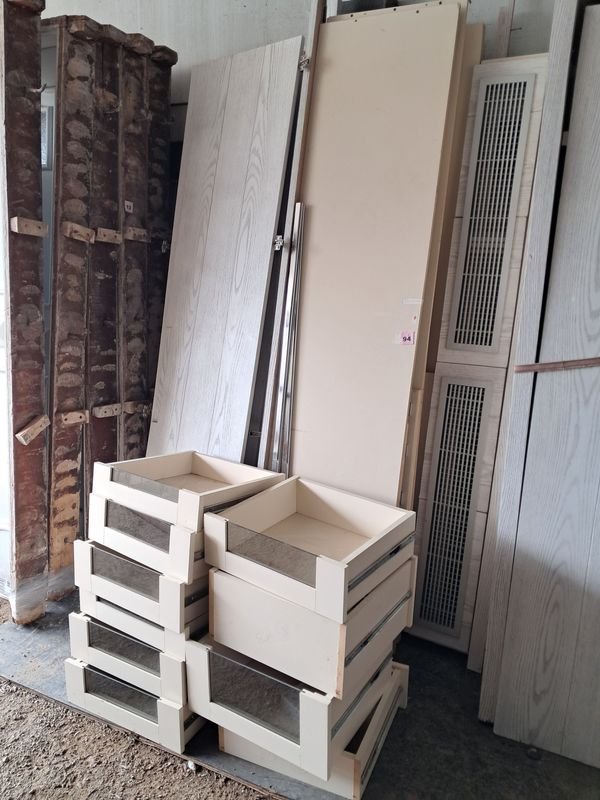 Placard Desarmado 4 Puertas Laminado Roble Blanco
