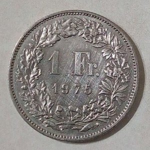 Lote siguiente: Moneda de 1 Franco Suizo de 1975 - Confederación Helvética