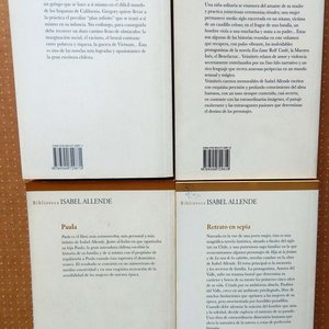 Lote de 4 Libros de Isabel Allende: El Plan Infinito, Retrato en Sepia, Cuentos de Eva Luna y Paula - imagen 2