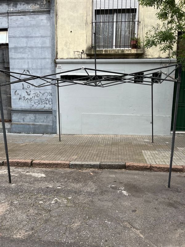 Armazón Plegable para Gazebo Metálico Negro