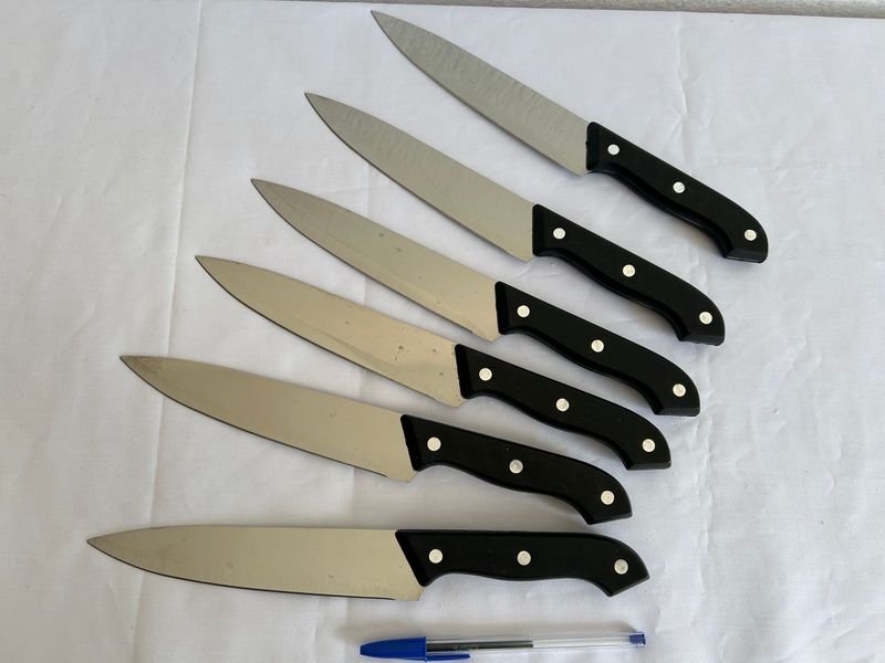 Cuchillas de cocina negras - Set de cuchillos y bolígrafo - imagen 3