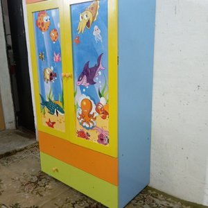 Ropero Infantil 2 Puertas y 2 Cajones con Diseño Marino - imagen 4