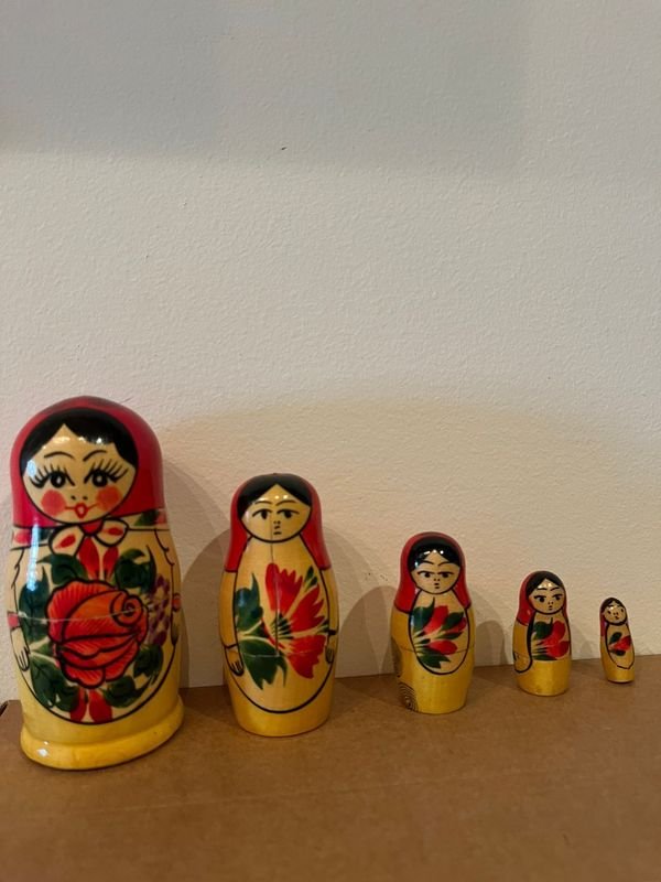 Mamushkas 5 piezas - Cerámica artesanal - imagen 3
