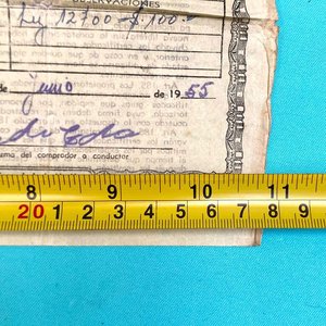 Certificado-Guía Antiguo para Transacciones Rurales - Fray Bentos 1955 - imagen 7