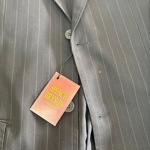 Traje de Vestir Rayado Talle 52 Spence Bryson England - imagen 3