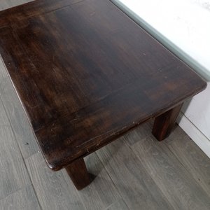 Mesa Ratona De Madera Oscura Con Cajón - imagen 7