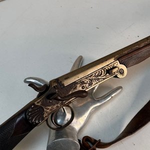 Fusil de Caza Antiguo Belga de Salón - Mediados Siglo XIX - imagen 2