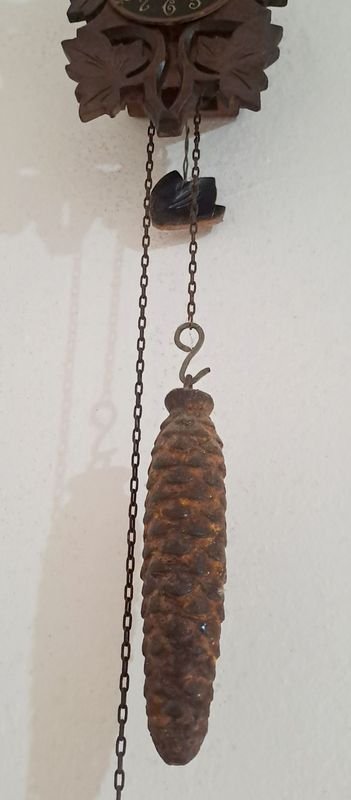 Reloj de Pared Antiguo con Mecanismo de Cucú y Pendulo - imagen 3