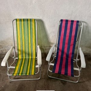 Lote anterior: Par de Sillas de Playa Plegables Rayadas