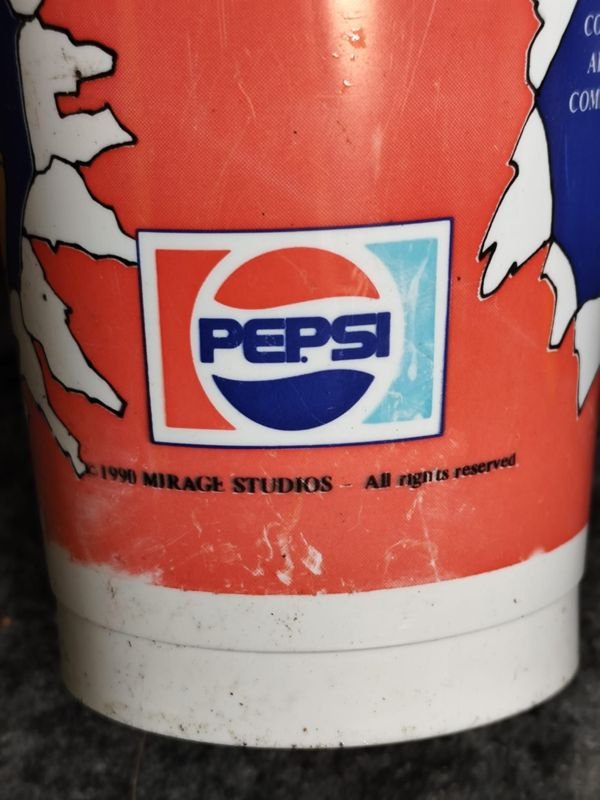 Vaso Coleccionable Tortugas Ninja Pepsi Años 90