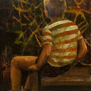 Lote siguiente: Oleo "Niño" de Angel Tejera, 75 x 60 cm, 1975