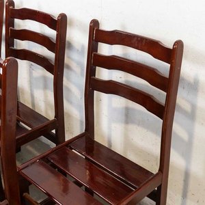 Juego de Cinco Sillas de Madera Estilo Clásico - imagen 3