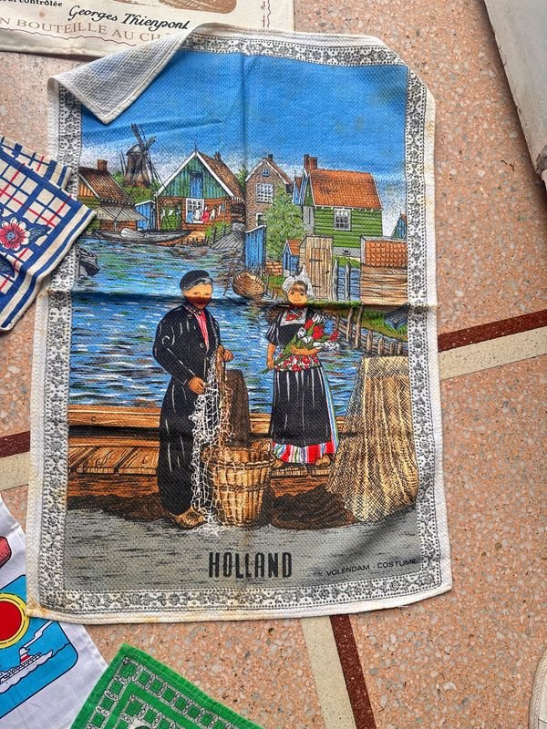 Lote de repasadores antiguos: Colección de utensilios vintage - imagen 4