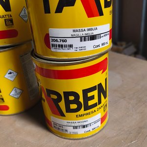Lote de 4 Latas de Masilla Coloreada Farben Imbuia 900ml - imagen 2