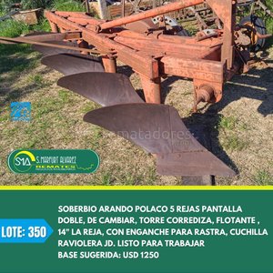 Lote siguiente: Arado Arremate Presencial "Libertad, San José"