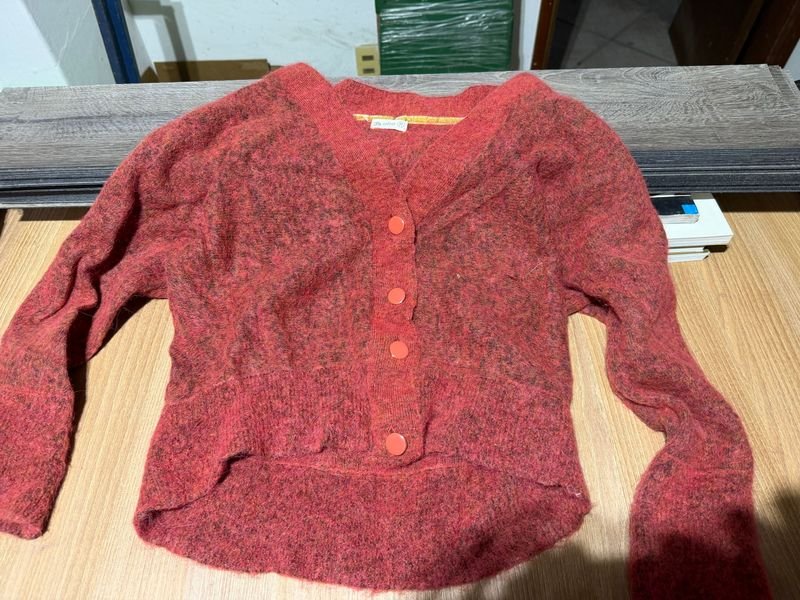 Saco de Lana Rosa Talle M
