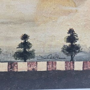 Lámina Artística Enmarcada "Sol Sonriente" Firmada con Vidrio Antirreflejo - imagen 3