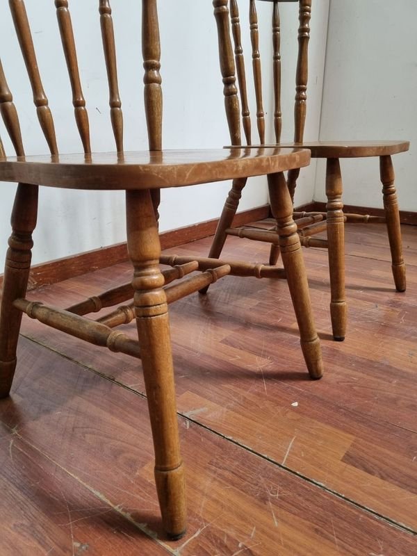 Dos Sillas De Madera Antiguas - imagen 5