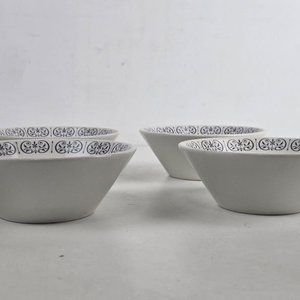 Vajilla Inglesa Duraline Super Vitrified: Platos y Bowls Blancos con Borde - imagen 3