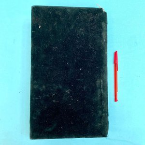 Antiguo Álbum de Fotos Tapas Terciopelo Verde Principios Siglo XX - imagen 4