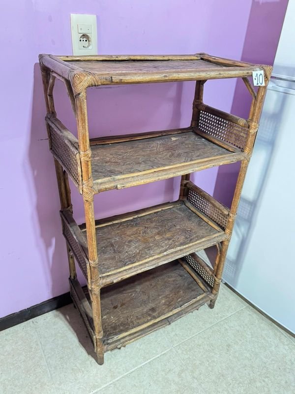 Estantería de bambú con cuatro estantes - imagen 2