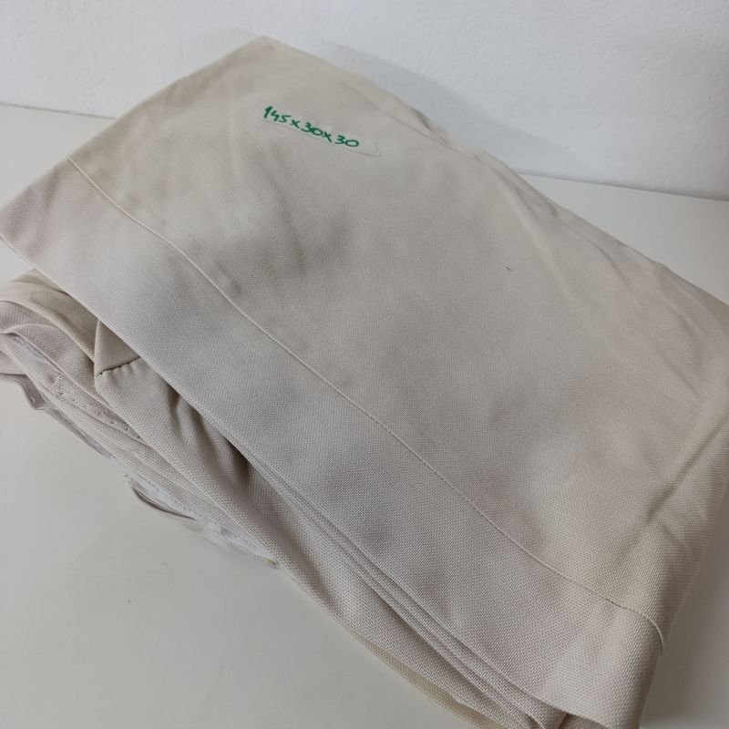Fundas para Almohadón de Respaldo Color Crudo con Velcro