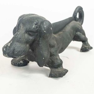 Perro Limpiabotas de Metal Negro - 38 cm - imagen 2