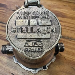 Antiguo Contador de Agua de Bronce Stella-CN Francia - imagen 1