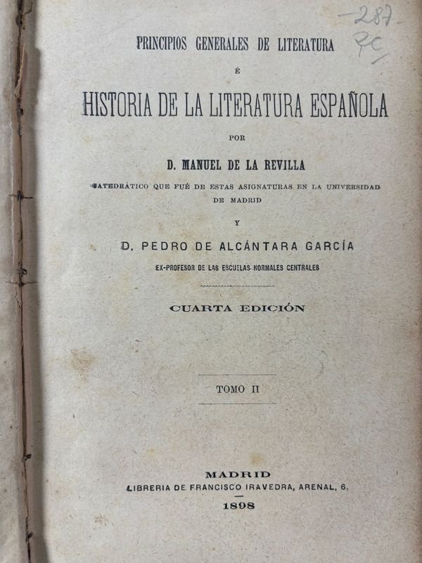 Libros antiguos de Literatura e Historia - imagen 3