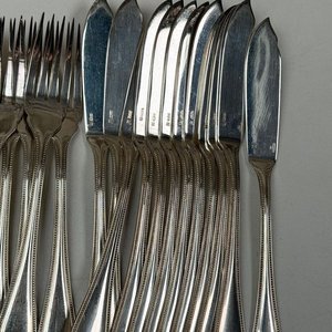 Gran Juego de Cubiertos Christofle de Metal Plateado - imagen 8
