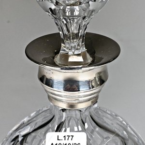 Botellón de Cristal Tallado Vals Lambert con Virola y Tapón de Plata 800 - imagen 4