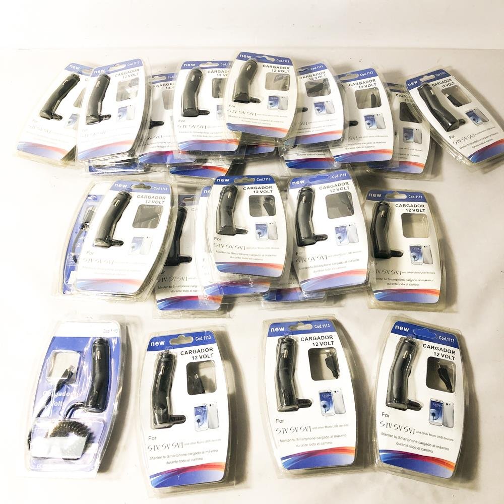 25 Cargadores Samsung para Auto 12 Volt