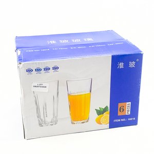 Lote siguiente: Set de 6 Vasos Altos Hialinos con Base Facetada