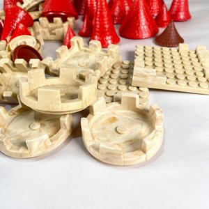 Set de Juego Tipo "Lego" Variado con Piezas Rojas y Beige - imagen 6