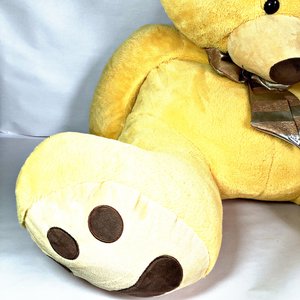 Oso de Peluche Gigante Amarillo con Bufanda - imagen 2