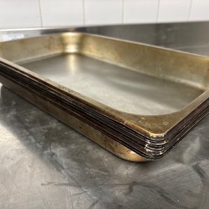 9 Bandejas Gastronorm Acero Inoxidable Alto Calibre 53x33x6.5cm - imagen 2